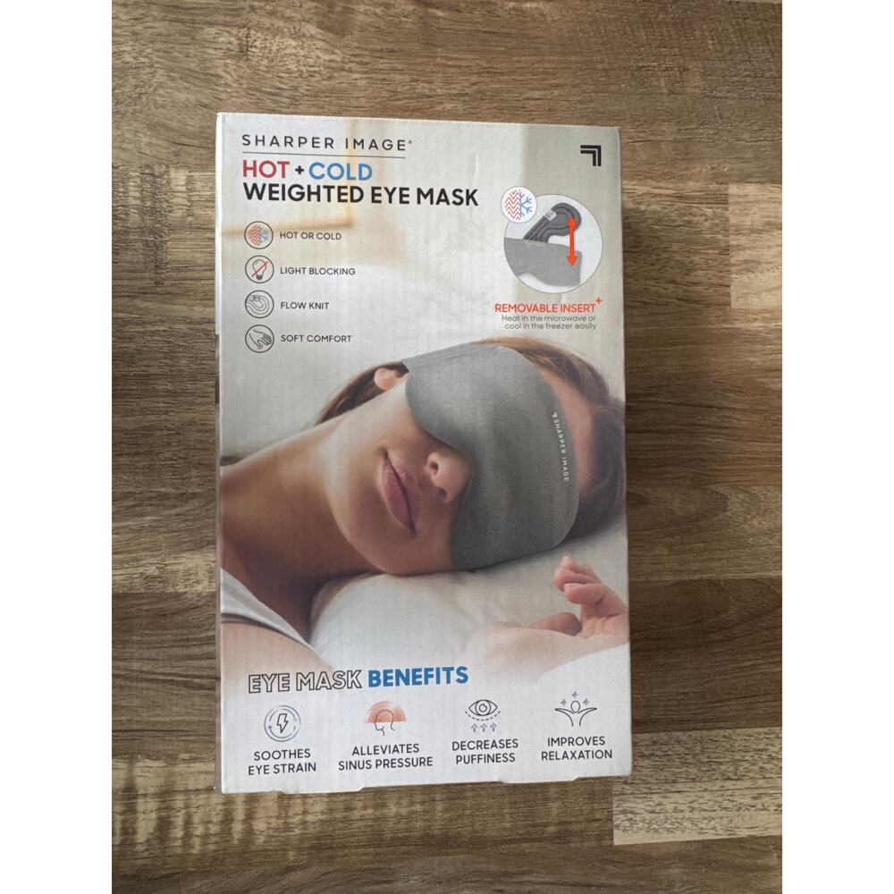 NWT Sharper Image Hot and Cold Hot + Cold Weighted Eye Mask
